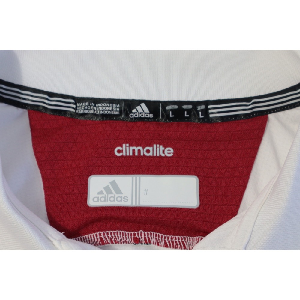 Adidas Indiana Hoosiers Mens Large White Climalite Polo Shirt 1897A IU NCAA - Picture 7 of 9
